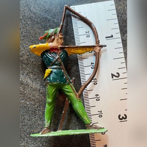 Lot 7 Robin Hood Friar Tuck Knights Cast Lead Figures Manoil Rare 1940/50 - Picture 16 of 16
